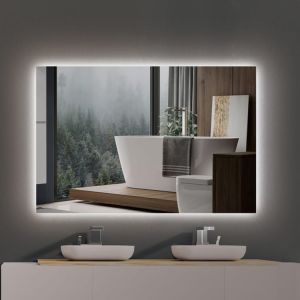 LEDimex-espejo suecia 90x80 cuadrado retroiluminado LED