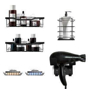 Set baño 6 piezas metálico nyana home