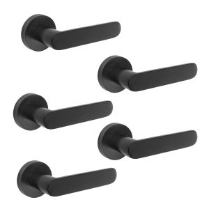 Manivelas de aluminio bunbury con roseta d.50 mm para puertas de
