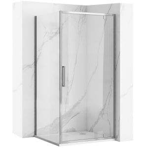 Rea cabina de ducha rapid swing chrom 100x100, 100x100x195 cm