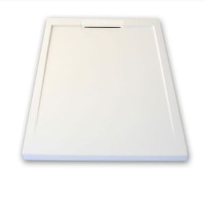 Plato de ducha resina lux blanco  90x170cm
