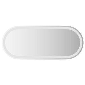 vidaXL espejo de baño LED ovalado 90x40 cm