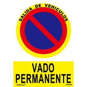 Señal vado permanente 210x300mm rd40048