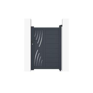 Pack puerta de jardín veleta 1m a.140cm + kit de inversión de apertura