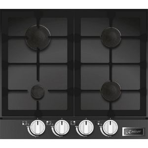 Placa de cocción a gas - kaiser - kcg 6387 turbo - 60 cm - cristal negro -