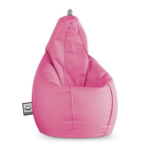 Puff pera polipiel exterior rosa happers xl