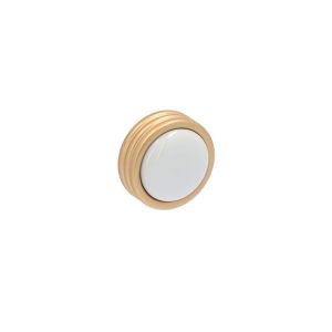 Pomo para muebles en zamac y porcelana, diam 34mm alucover, lote de 25