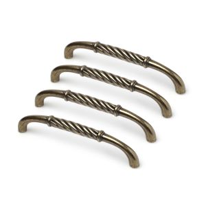 Tirador para mueble rei 3411 | 136x12x29 mm | cuero antiguo | zamak
