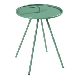 Mesa auxiliar de jardín de acero de 55 x