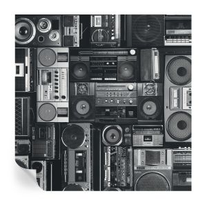Murales autoadhesivos radio retro 250x250 tulup