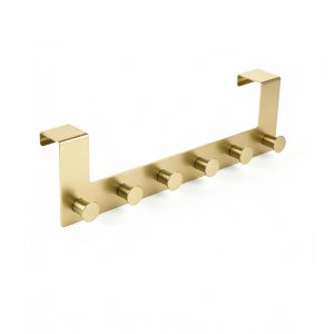 Perchero de puerta rei c1032 | 395x110x77 mm | oro mate