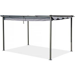 Pérgola con techo retráctil - 3 x 4 m - antracita