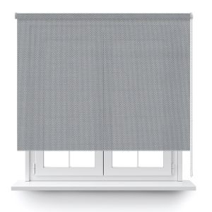 Estor enrollable screen basic 5% blanco perla 120x150cm.