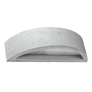 Lámpara de pared atena 1 gris hormigón/vidrio 40x10x14.5cm
