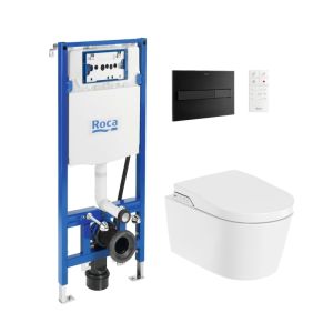 Roca duplo smart + pl7 neg mat + wc roca in-wash inspira