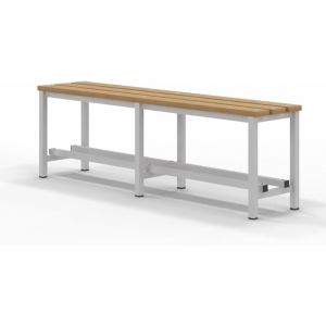 Spacio banco de madera norrköping, vestuarios, exterior. Bancada 1,5m