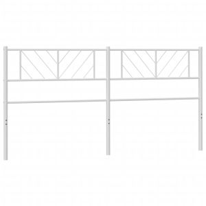 vidaXL cabecero de metal blanco 200 cm