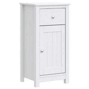 vidaXL mueble de baño berg madera maciza de pino blanco 40x34x80 cm