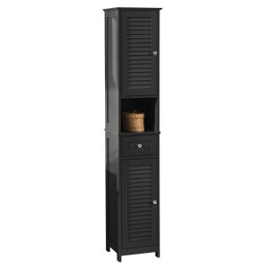Mueble columna de baño 2 puertas y 1 cajón frg236-dg sobuy