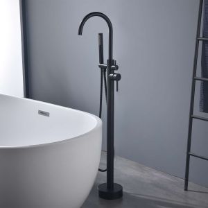 Grifo de bañera monomando exenta sky bath negro mate inox s304