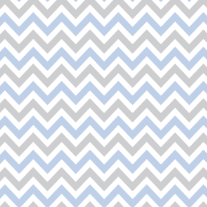 Papel pintado zig zag gris y azul bebe 60cm por 250cm