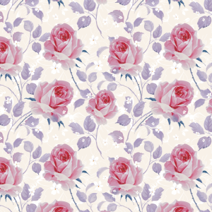 Papel pintado floral jardín francés 60cm por 250cm
