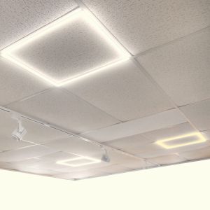 2x marco luminoso LED 60x60cm 48w 4800lm luz blanca neutra, falso techo