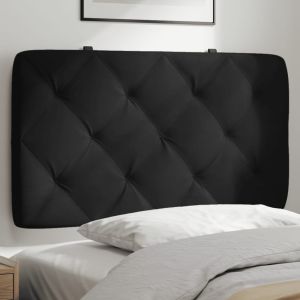 Cabecero de cama acolchado terciopelo negro 90 cm eso6167