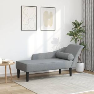 Sofá diván con cojines tela gris claro oif576530
