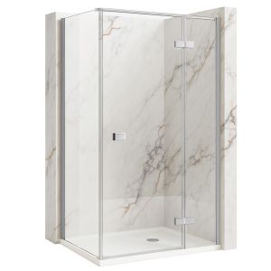 Rea cabina de ducha atlas 120x100 chrome derecha, 120x100x200 cm
