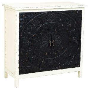 Aparador de madera de 2 puertas  83,5x38x82,5