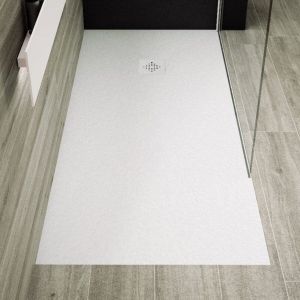 Plato de ducha pizarra pure blanco  90x200 cm rejilla color
