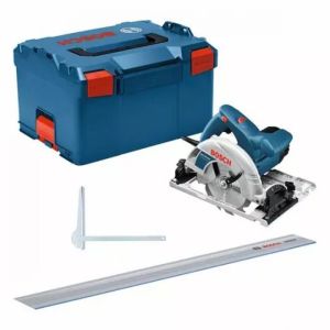 Sierra circular gks 55 1350 w - Bosch - con gce + rail 140 cm - l-boxx - 06