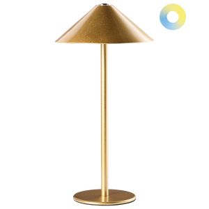 Lámpara de mesa exterior dorado modjo