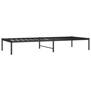 vidaXL estructura de cama de metal negro 80x200 cm