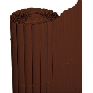 Cañizo PVC de media caña (chocolate). Varias medidas - bonerva