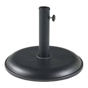 Soporte de sombrilla bionaz redondo hormigón 45x5cm - negro [casa.pro]