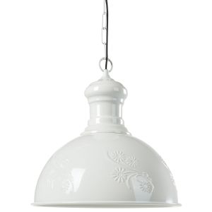 Lámpara colgante didessa metal blanco crema