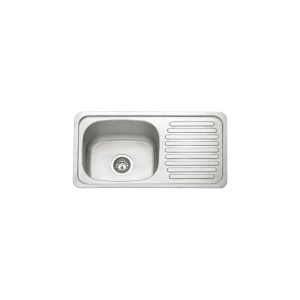 Fregadero con escurridor a la derecha para cocina compacta