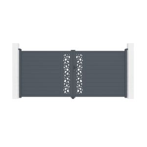 Pack puerta batiente automática sunny 4m a.180cm + motor hicker b200