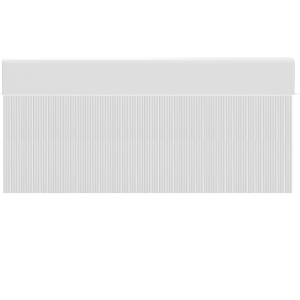 Cortina para puertas de PVC wave blanco opaco / 120 x 220