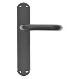 Juego manilla recuperable aluminio 238 placa redonda negra