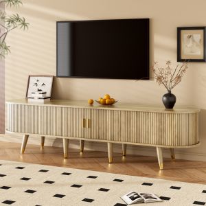 Mueble de tv con puertas correderas roble 45x175x38cm