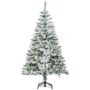 Árbol de navidad 85x85x150 cm plástico, acero bicolor Homcom