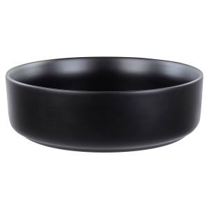 Lavabo sobre encimera calig ⌀ 36 cm cerámica negro