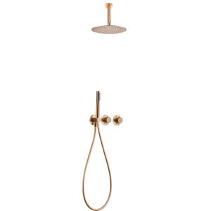 Imex - columna ducha empotrada termostática oro serie breda