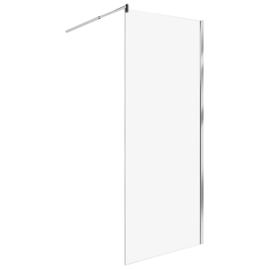 Mampara de ducha ahaus 80 x 190 cm plateado
