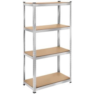 Tectake estantería industrial de 4 baldas, hasta 320 kg, 160x80x40cm marrón