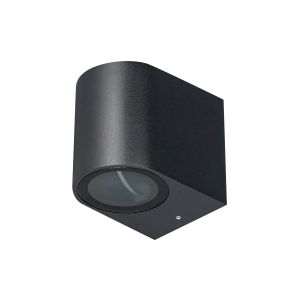 Aplique de pared cilindrico II para una bombilla LED GU10 Negro(APRGU10-2N)