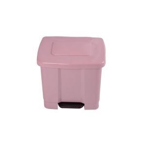 35l | rosa | cubo de basura para el reciclaje – basurero con pedal 35l con